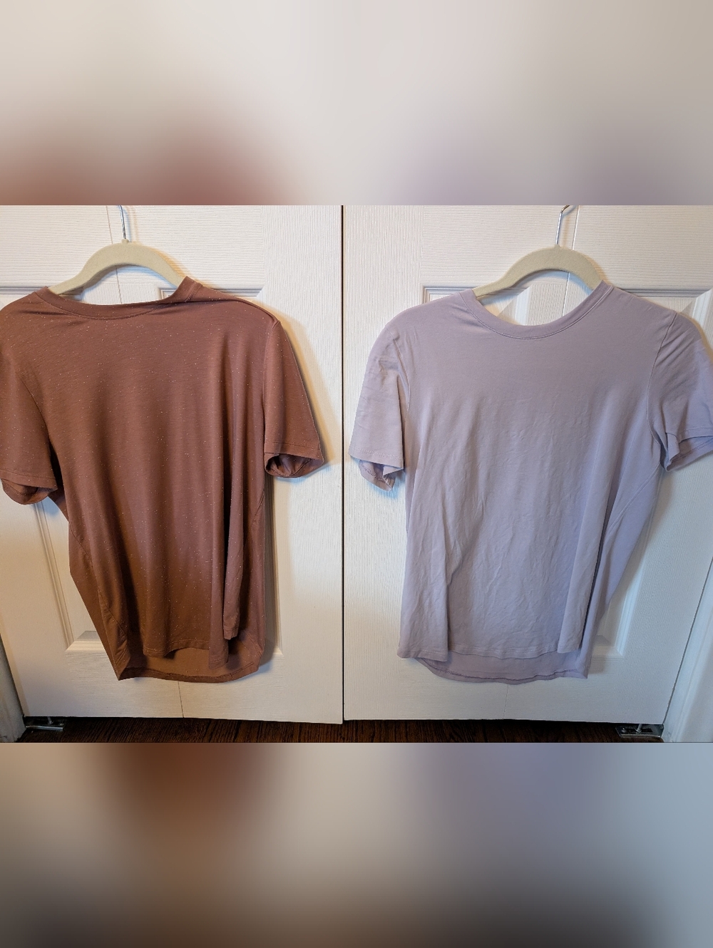 Lululemon Love Crew Neck T-Shirts In Mauve and Dusty Lilac